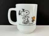 ファイヤーキング スヌーピー ジョイ JOY マグカップ ヴィンテージ USA PEANUTS Fire-king SNOOPY