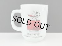 レアマグ ファイヤーキング スヌーピー レッドバロン RED BARON USA ヴィンテージ PEANUTS Fire-king SNOOPY マグカップ