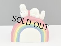 1970's Determined社製 ビンテージ スヌーピー レインボー Rainbow コインバンク 貯金箱 vintage USA SNOOPY