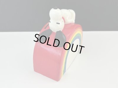 画像3: 1970's Determined社製 ビンテージ スヌーピー レインボー Rainbow コインバンク 貯金箱 vintage USA SNOOPY