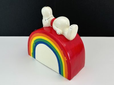 画像2: 1970's Determined社製 ビンテージ スヌーピー レインボー Rainbow コインバンク 貯金箱 vintage USA SNOOPY