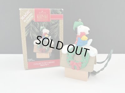 画像1: スヌーピー HALLMARK LIGHT オーナメント 箱入り KEEPSAKE PEANUTS SNOOPY ヴィンテージ
