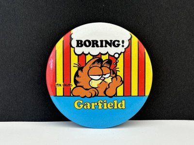 画像1: USA ビンテージ ガーフィールド 缶バッジ 缶バッチ Garfield