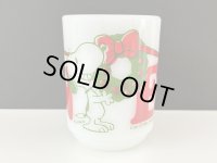 ファイヤーキング スヌーピー NOEL クリスマス マグカップ ヴィンテージ USA PEANUTS Fire-king SNOOPY