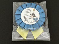 [新品雑貨]　PEANUTS スヌーピー ロゼット缶バッジ ルーシー