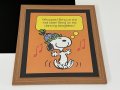 1983年 スヌーピー フレーム ポスター USA SNOOPY ピーナッツ PEANUTS ヴィンテージ