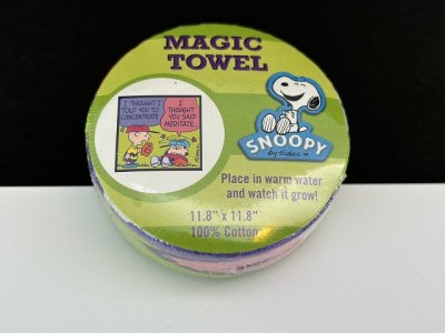 画像1: PEANUTS スヌーピー MAGIC TOWEL マジック タオル USA オールド 