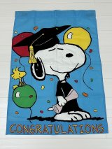 スヌーピー ウッドストック BIG FLAG フラッグ 卒業 SNOOPY PEANUTS USA