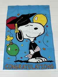 スヌーピー ウッドストック BIG FLAG フラッグ 卒業 SNOOPY PEANUTS USA