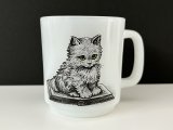 グラスベイク CAT キャット 猫 ネコ ねこ マグ ヴィンテージ Glasbake