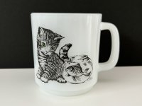グラスベイク CAT キャット 猫 ネコ ねこ マグ ヴィンテージ Glasbake