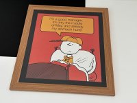 1979年 スヌーピー チャーリーブラウン フレーム ポスター USA SNOOPY ピーナッツ PEANUTS ヴィンテージ
