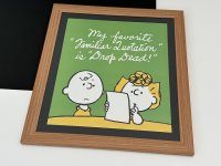 1979年 スヌーピー チャーリーブラウン サリー フレーム ポスター USA SNOOPY ピーナッツ PEANUTS ヴィンテージ