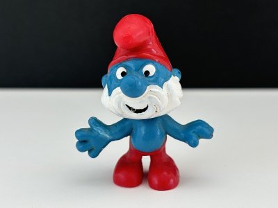 画像1: パパスマーフ PVC フィギュア ヴィンテージ vintage SMURF PEYO