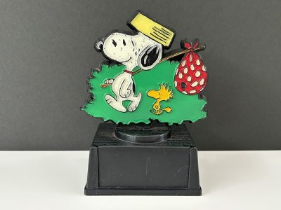 画像1: ヴィンテージ スヌーピー ウッドストック トロフィー 1970s 1980's AVIVA vintage USA SNOOPY