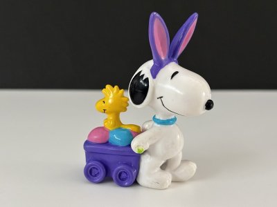 画像1: USA SNOOPY スヌーピー ウッドストック PVC フィギュア Whitman's オールド ビンテージ PEANUTS