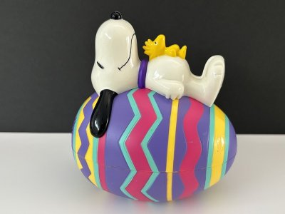 画像1: USA SNOOPY スヌーピー PEANUTS 貯金箱 BANK Whitman's ビンテージ