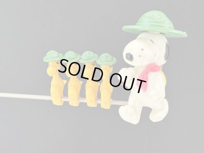画像2: 1980's スヌーピー ウッドストック ビーグルスカウト バランストイ やじろべえ オールド ヴィンテージ vintage SNOOPY PEANUTS USA