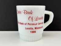 1986年 ファイヤーキング アドバタイジング アドマグ リブボトム USA ヴィンテージ Fire-king