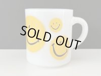 ヘーゼルアトラス スマイル SMILE スマイリーフェイス 黄 HazelAtlas USA ヴィンテージ