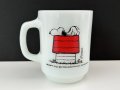 ファイヤーキング スヌーピー モーニングアレルギー マグカップ USA ヴィンテージ Fire-king SNOOPY PEANUTS