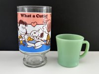1970年代 ヴィンテージ アンカーホッキング スヌーピー ウッドストック ペパーミントパティ ルーシー ビッグサイズグラス 31oz ビンテージ SNOOPY 