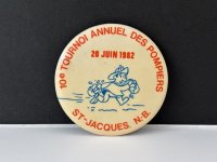 1982年 ビンテージ 缶バッジ 缶バッチ USA ユーロ EURO vintage ヴィンテージ