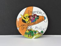 ビンテージ 缶バッジ 缶バッチ USA ユーロ EURO vintage ヴィンテージ