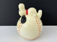 1970's Determined社製 ヴィンテージ スヌーピー スポーツ ベースボール 野球 貯金箱 vintage USA SNOOPY
