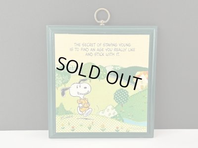 画像2: ヴィンテージ スヌーピー 1980's HALLMARK WALL PLAQUE 壁掛け 飾り SNOOPY PEANUTS MADE IN USA