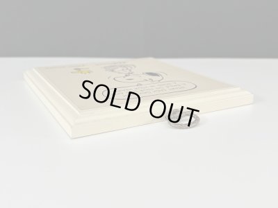 画像3: ヴィンテージ スヌーピー 1980's HALLMARK WALL PLAQUE 壁掛け 飾り SNOOPY PEANUTS MADE IN USA