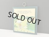 ヴィンテージ スヌーピー 1980's HALLMARK WALL PLAQUE 壁掛け 飾り SNOOPY PEANUTS MADE IN USA