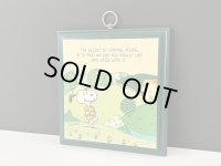 ヴィンテージ スヌーピー 1980's HALLMARK WALL PLAQUE 壁掛け 飾り SNOOPY PEANUTS MADE IN USA
