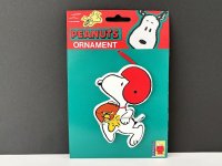 未使用 デッドストック ヴィンテージ スヌーピー アメフト WOOD ウッド オーナメント SNOOPY PEANUTS USA