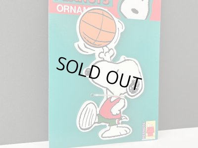 画像3: ※注 C様ご購入用ページです。/////////未使用 デッドストック ヴィンテージ スヌーピー バスケットボール WOOD ウッド オーナメント SNOOPY PEANUTS USA
