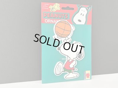 画像2: ※注 C様ご購入用ページです。/////////未使用 デッドストック ヴィンテージ スヌーピー バスケットボール WOOD ウッド オーナメント SNOOPY PEANUTS USA