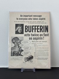 ビンテージ LIFE誌 1954年 ビンテージ広告 切り取り アドバタイジング ポスター