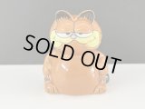 USA ヴィンテージ ENESCO ガーフィールド つまようじ入れ 綿棒入れ 小物入れ 置物 Garfield 1980s