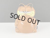 USA ヴィンテージ ENESCO ガーフィールド つまようじ入れ 綿棒入れ 小物入れ 置物 Garfield 1980s