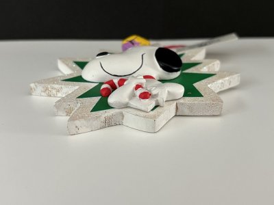 画像3: デッドストック ヴィンテージ スヌーピー 壁掛け飾り WOOD ウッド オーナメント SNOOPY PEANUTS USA