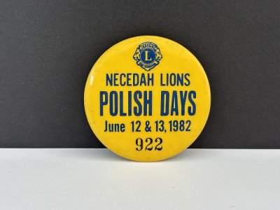 画像1: 1982年 ライオンズクラブ ビンテージ 缶バッジ 缶バッチ USA ユーロ EURO vintage ヴィンテージ