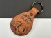 画像1: スヌーピー ヴィンテージ レザー キーホルダー USA AVIVA製 1970's 1980's vintage SNOOPY PEANUTS (1)