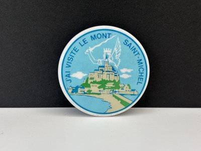 画像1: モンサンミシェル ビンテージ 缶バッジ 缶バッチ USA ユーロ EURO vintage ヴィンテージ