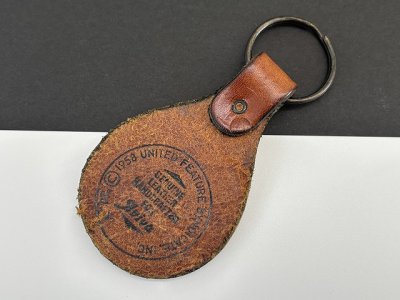 画像2: スヌーピー ヴィンテージ レザー キーホルダー USA AVIVA製 1970's 1980's vintage SNOOPY PEANUTS