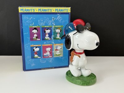 画像1: 箱付き スヌーピー JOE COOL ジョークール FLAMBRO フィギュア 置物 vintage SNOOPY