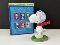 箱付き スヌーピー フライングエース FLAMBRO フィギュア 置物 vintage SNOOPY