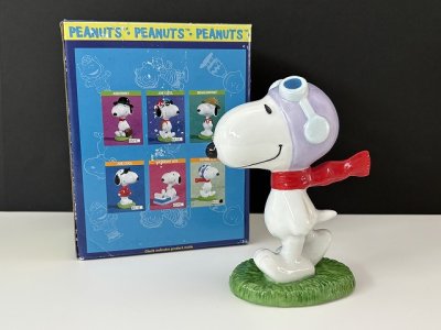 画像1: 箱付き スヌーピー フライングエース FLAMBRO フィギュア 置物 vintage SNOOPY