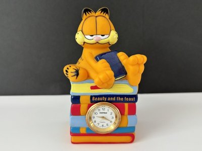 画像1: ガーフィールド 置時計 ヴィンテージ USA Garfield 