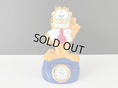 画像1: ガーフィールド 置時計 ヴィンテージ USA Garfield 