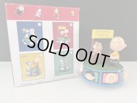 1998年 Flambro ヴィンテージ チャーリーブラウン ルーシー オルゴール MUSIC BOX SNOOPY PEANUTS スヌーピー